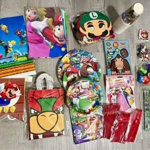Super Mario Party Supplies Set - Multicolor